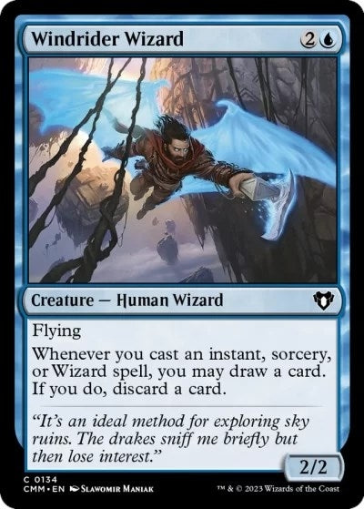 Image for Windrider Wizard (134) [Commander Masters] - Magic: The Gathering