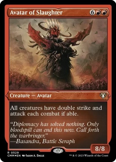 Image for Avatar of Slaughter (Foil Etched) (529) [Commander Masters] - Magic: The Gathering