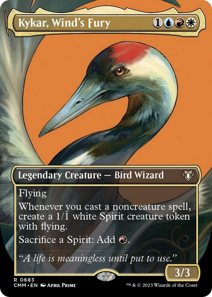Image for Kykar, Wind's Fury (Borderless) (683) [Commander Masters] - Magic: The Gathering