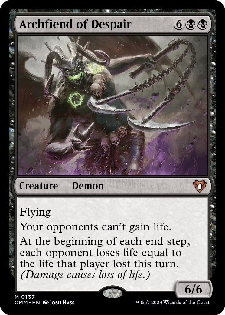 Image for Archfiend of Despair (137) [Commander Masters] - Magic: The Gathering