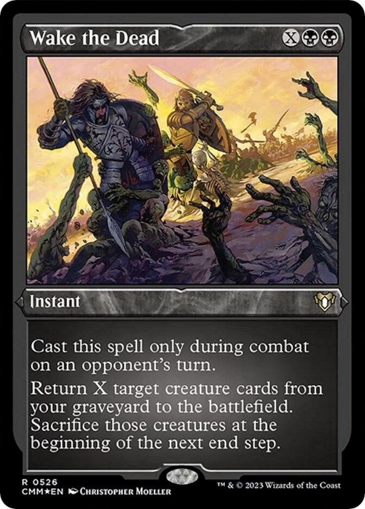Image for Wake the Dead (Foil Etched) (526) [Commander Masters] - Magic: The Gathering