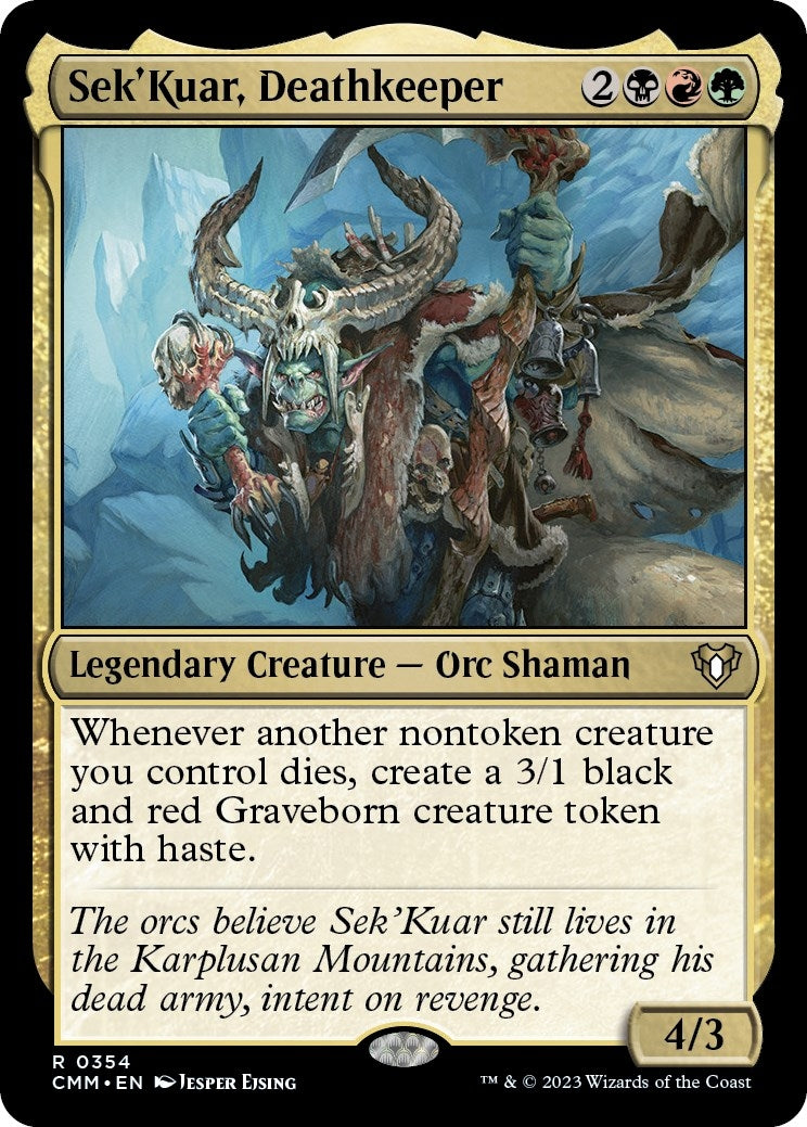 Image for Sek'Kuar, Deathkeeper (354) [Commander Masters] - Magic: The Gathering