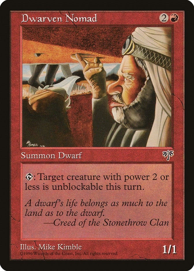 Image for Dwarven Nomad [Mirage] - Magic: The Gathering