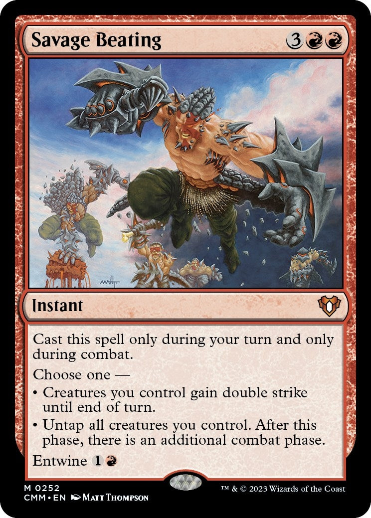 Image for Savage Beating (252) [Commander Masters] - Magic: The Gathering