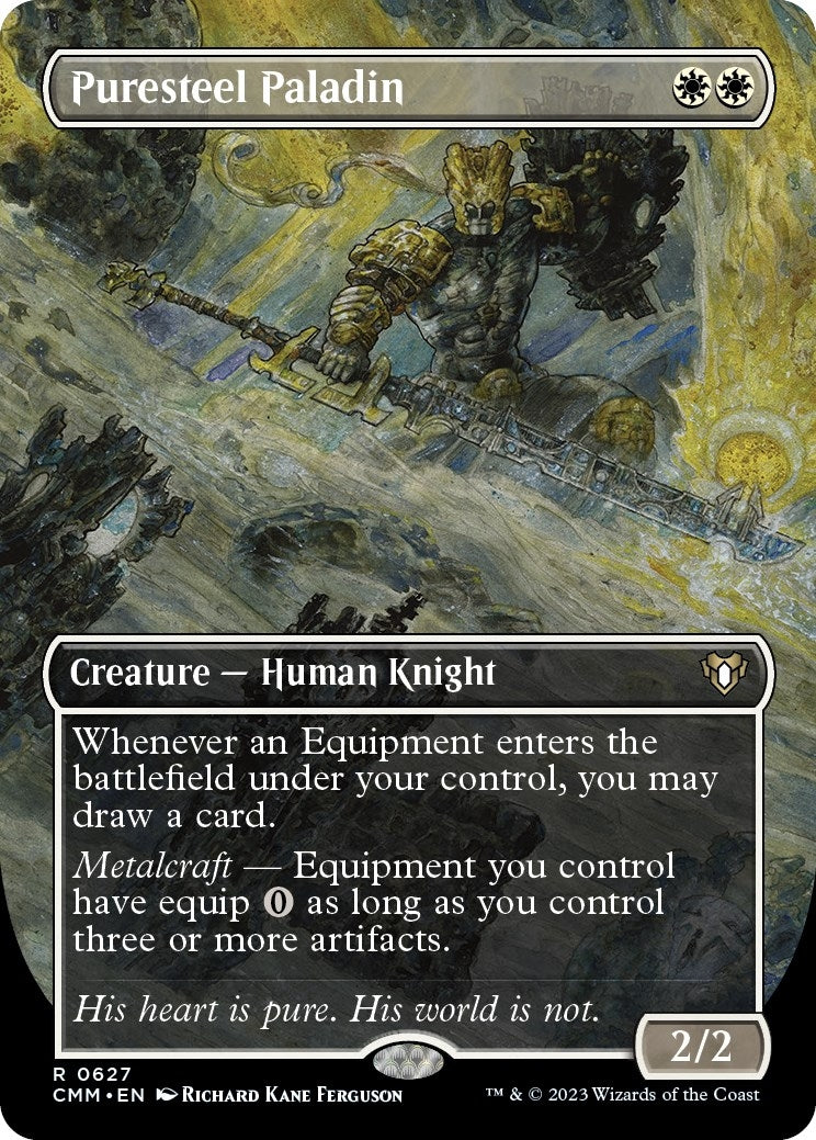 Image for Puresteel Paladin (Borderless) (627) [Commander Masters] - Magic: The Gathering