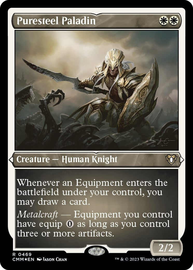 Image for Puresteel Paladin (Foil Etched) (469) [Commander Masters] - Magic: The Gathering