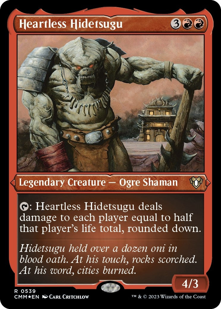 Image for Heartless Hidetsugu (Foil Etched) (539) [Commander Masters] - Magic: The Gathering