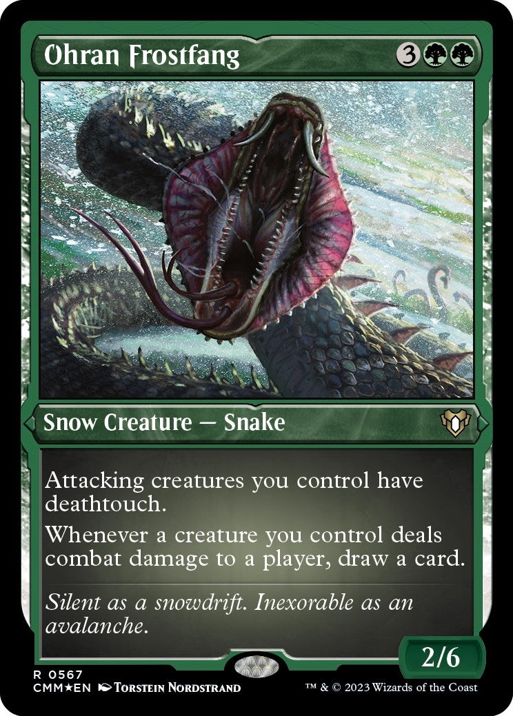 Image for Ohran Frostfang (Foil Etched) (567) [Commander Masters] - Magic: The Gathering