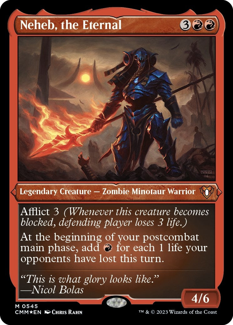 Image for Neheb, the Eternal (Foil Etched) (545) [Commander Masters] - Magic: The Gathering