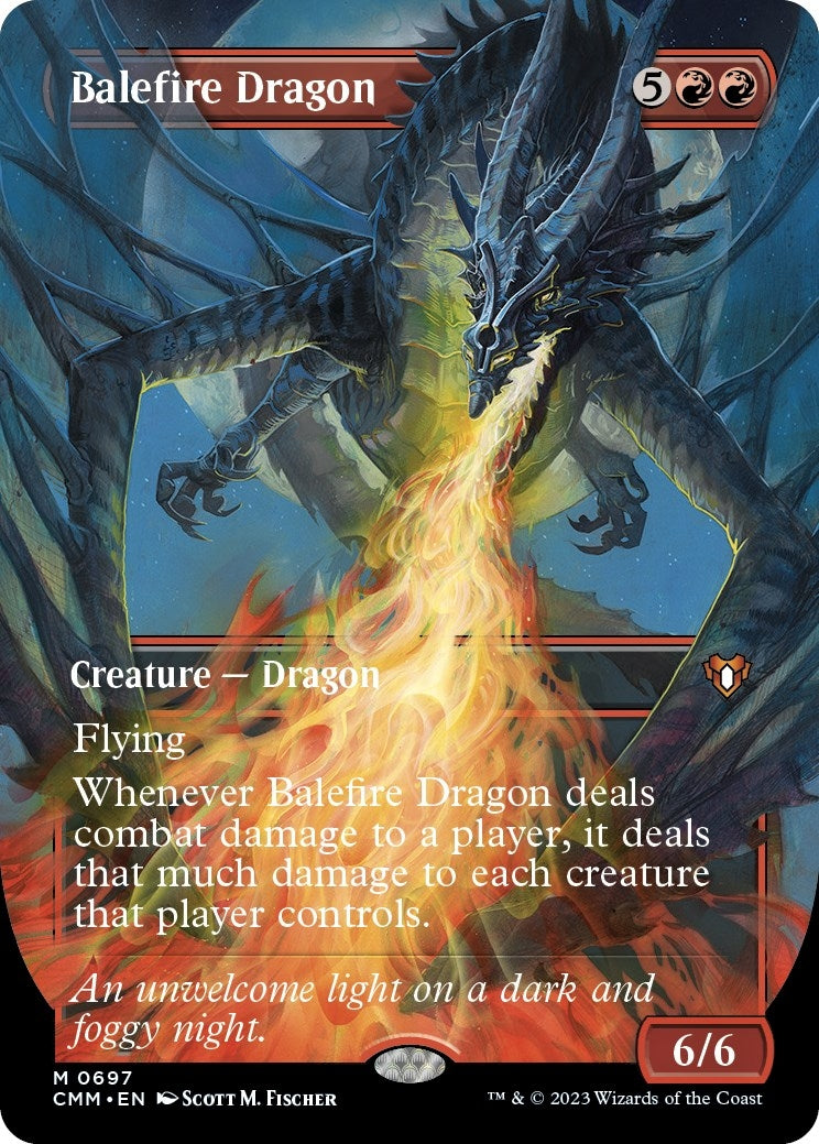 Image for Balefire Dragon (Borderless) (697) [Commander Masters] - Magic: The Gathering