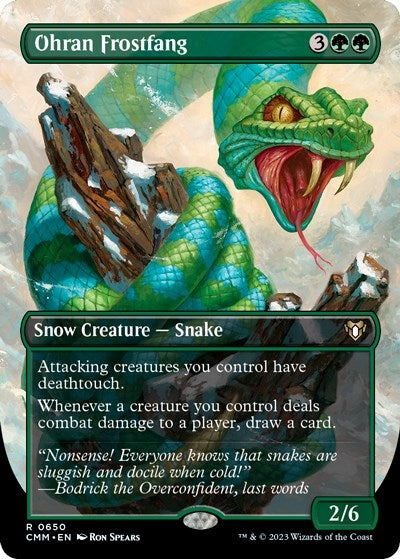 Image for Ohran Frostfang (Borderless) (650) [Commander Masters] - Magic: The Gathering