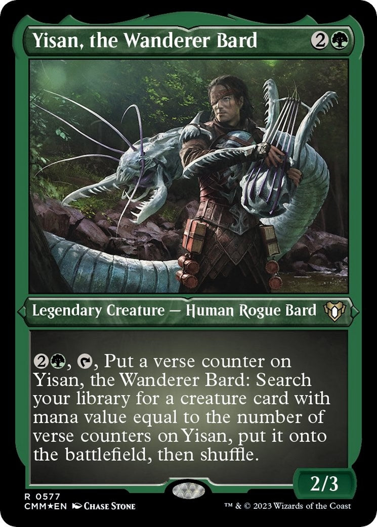 Image for Yisan, the Wanderer Bard (Foil Etched) (577) [Commander Masters] - Magic: The Gathering