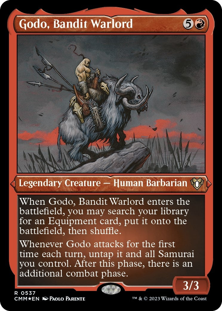 Image for Godo, Bandit Warlord (Foil Etched) (537) [Commander Masters] - Magic: The Gathering