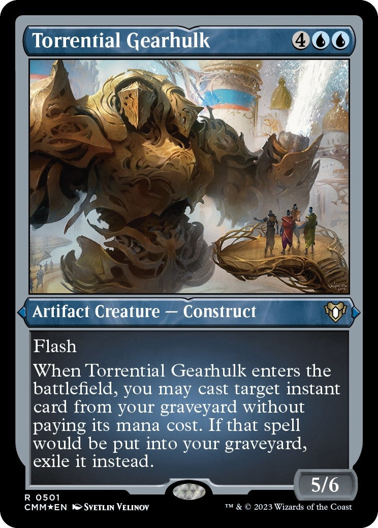Image for Torrential Gearhulk (Foil Etched) (501) [Commander Masters] - Magic: The Gathering