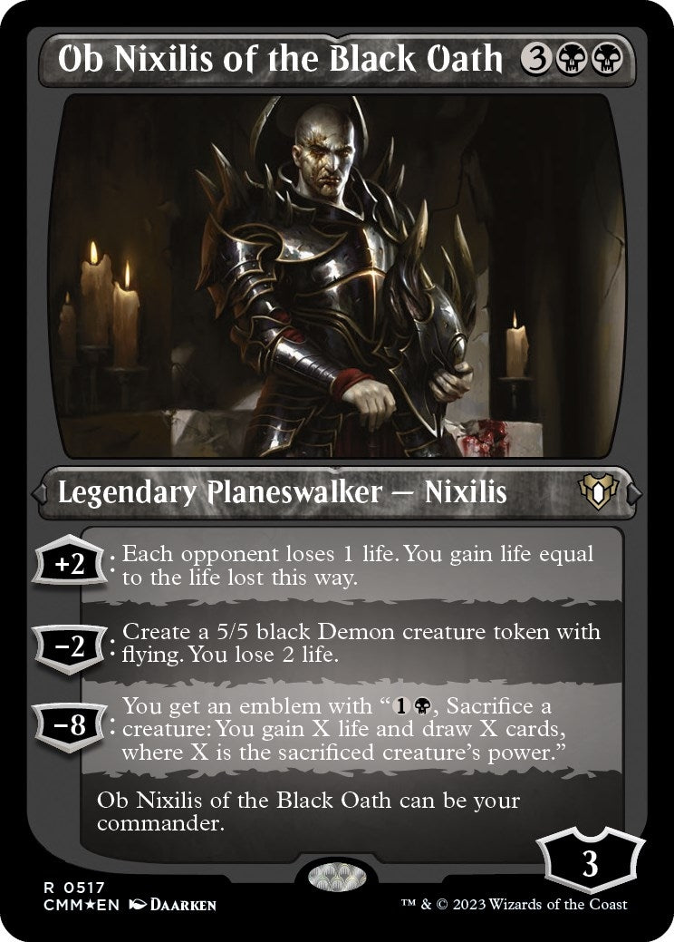 Image for Ob Nixilis of the Black Oath (Foil Etched) (517) [Commander Masters] - Magic: The Gathering
