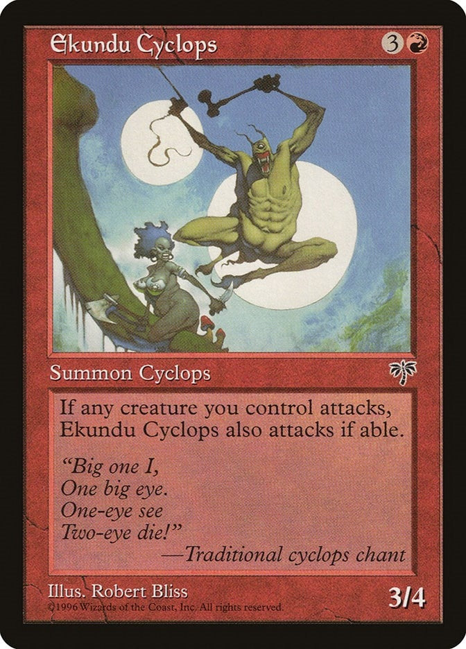 Image for Ekundu Cyclops [Mirage] - Magic: The Gathering