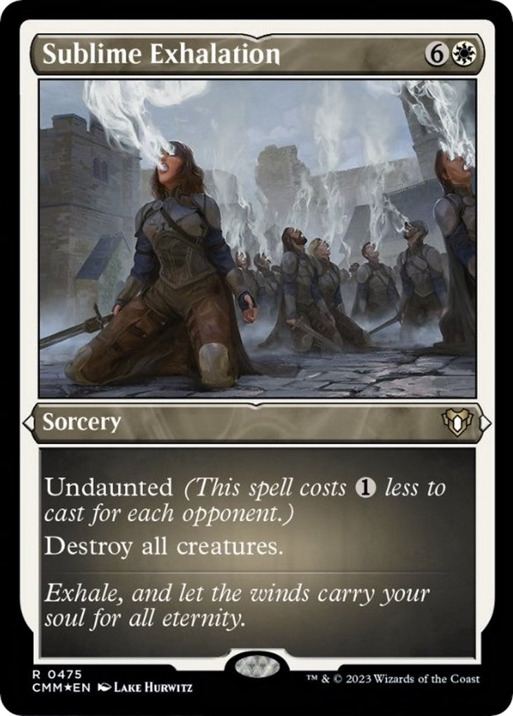 Image for Sublime Exhalation (Foil Etched) (475) [Commander Masters] - Magic: The Gathering