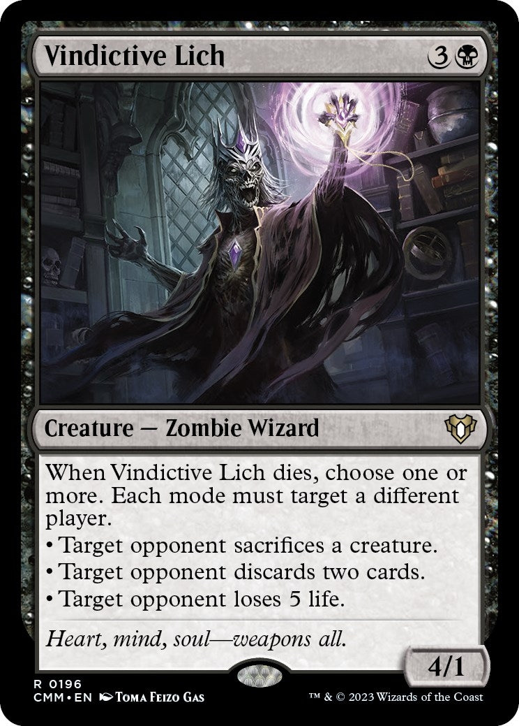 Image for Vindictive Lich (196) [Commander Masters] - Magic: The Gathering