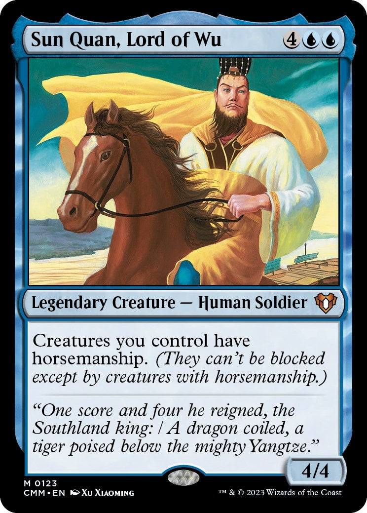 Image for Sun Quan, Lord of Wu (123) [Commander Masters] - Magic: The Gathering