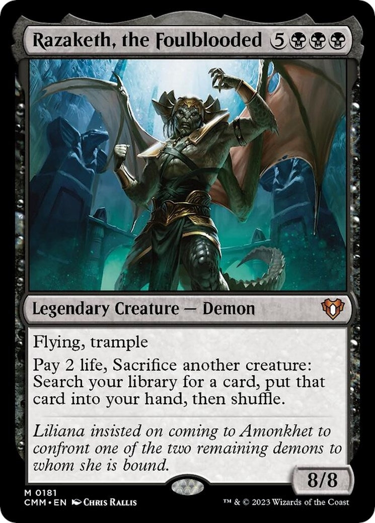 Image for Razaketh, the Foulblooded (181) [Commander Masters] - Magic: The Gathering