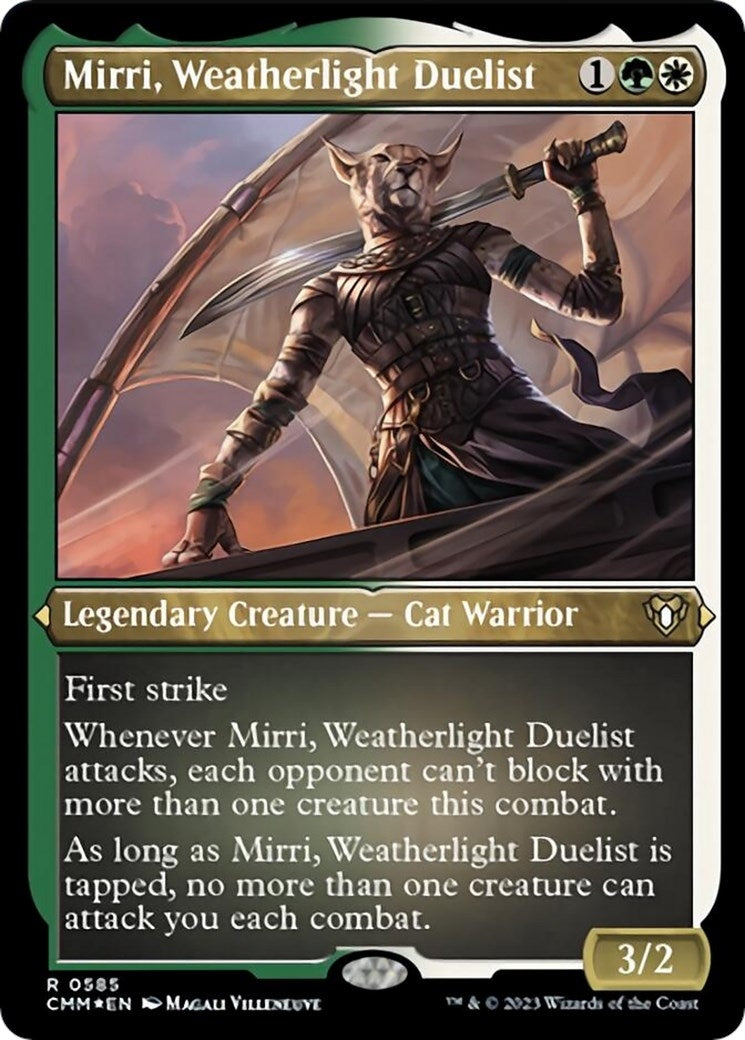 Image for Mirri, Weatherlight Duelist (Foil Etched) (585) [Commander Masters] - Magic: The Gathering