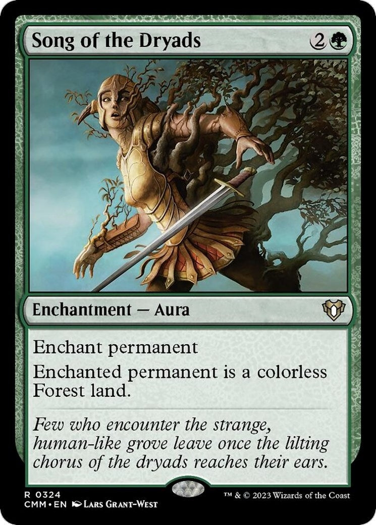 Image for Song of the Dryads (324) [Commander Masters] - Magic: The Gathering