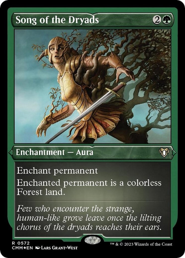 Image for Song of the Dryads (Foil Etched) (572) [Commander Masters] - Magic: The Gathering