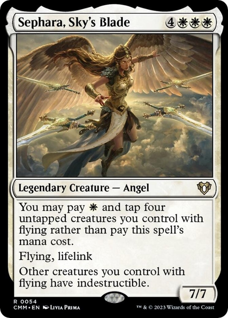 Image for Sephara, Sky's Blade (54) [Commander Masters] - Magic: The Gathering