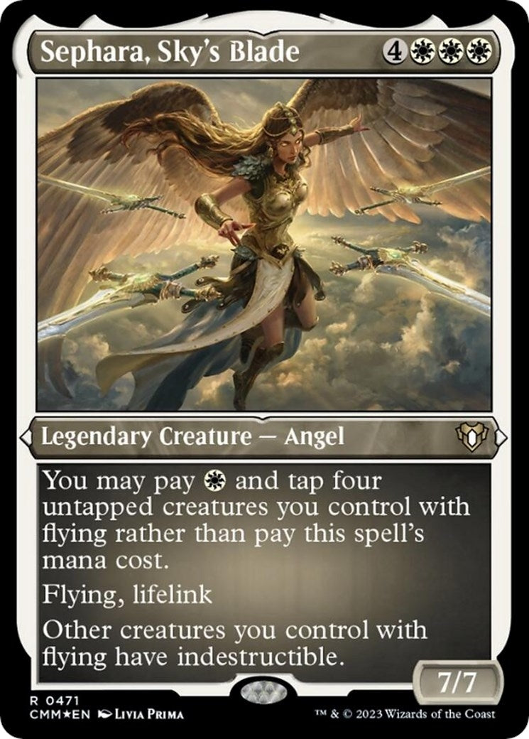 Image for Sephara, Sky's Blade (Foil Etched) (471) [Commander Masters] - Magic: The Gathering