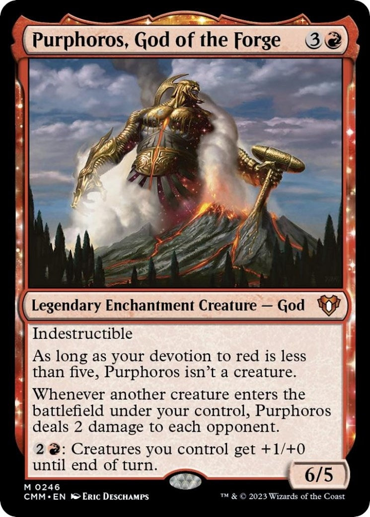 Image for Purphoros, God of the Forge (246) [Commander Masters] - Magic: The Gathering