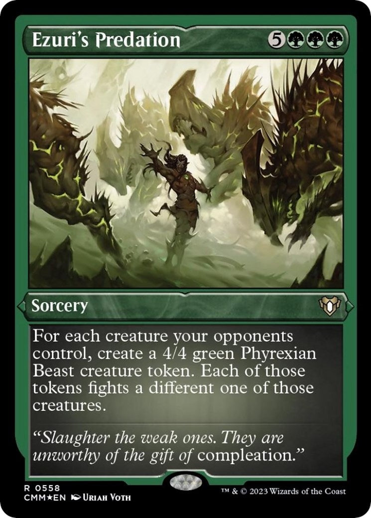 Image for Ezuri's Predation (Foil Etched) (558) [Commander Masters] - Magic: The Gathering