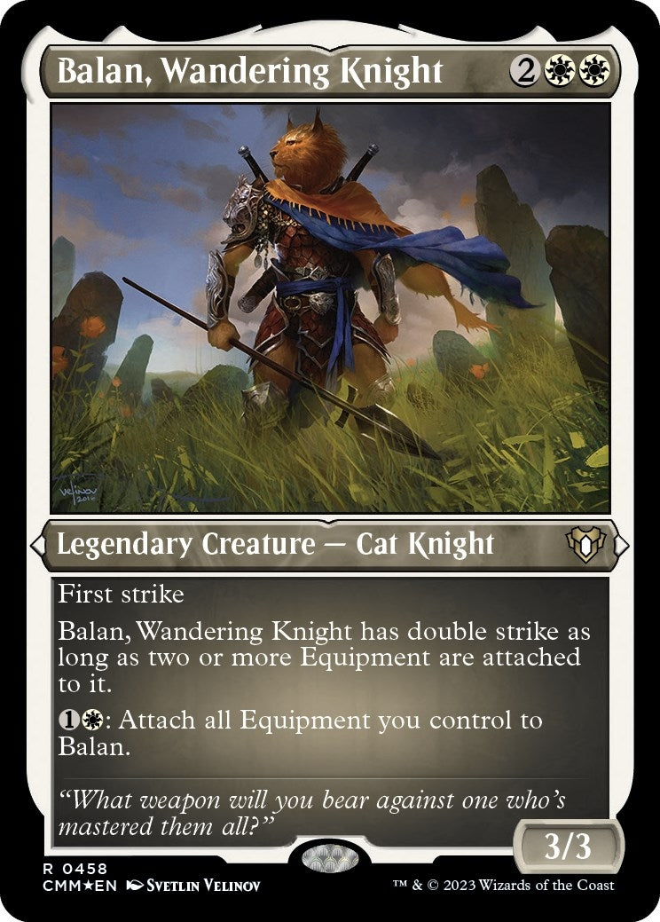 Image for Balan, Wandering Knight (Foil Etched) (458) [Commander Masters] - Magic: The Gathering