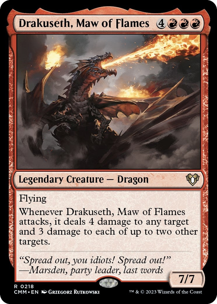 Image for Drakuseth, Maw of Flames (218) [Commander Masters] - Magic: The Gathering
