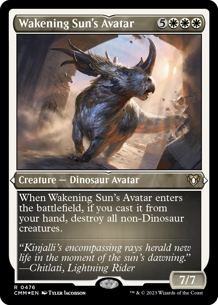 Image for Wakening Sun's Avatar (Foil Etched) (476) [Commander Masters] - Magic: The Gathering