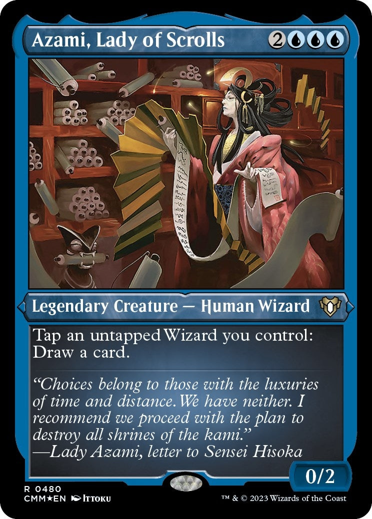 Image for Azami, Lady of Scrolls (Foil Etched) (480) [Commander Masters] - Magic: The Gathering