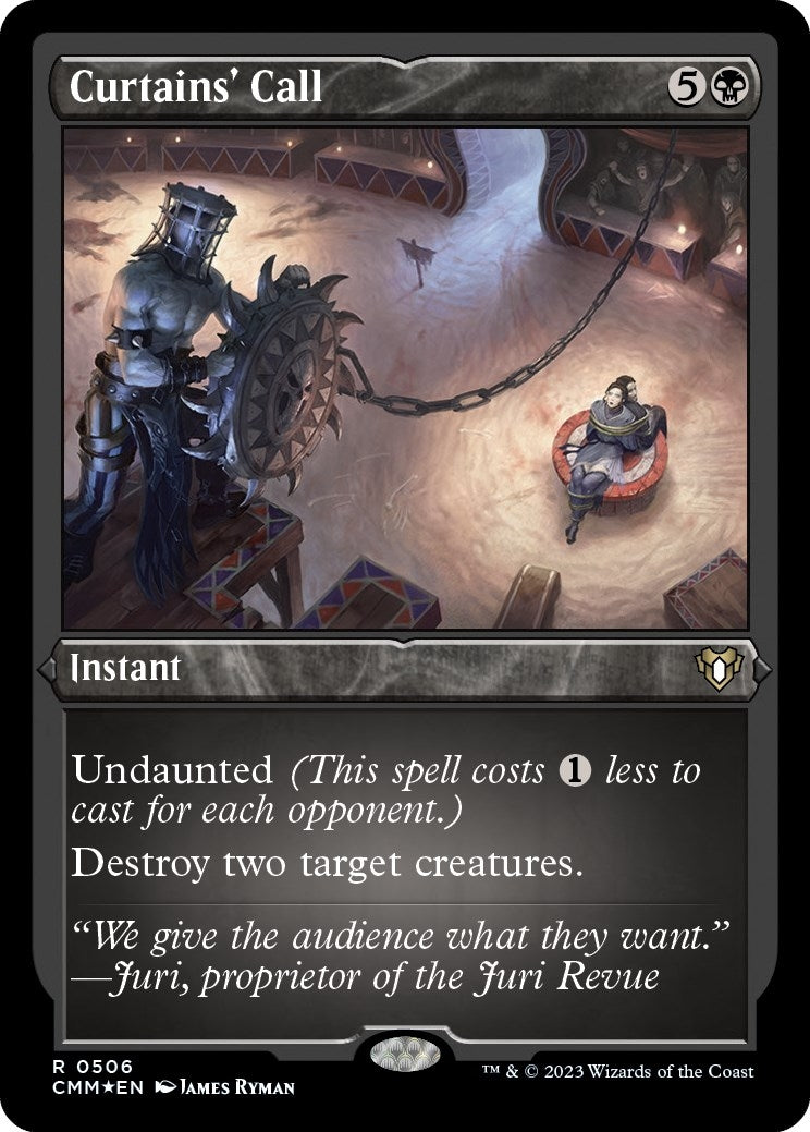 Image for Curtains' Call (Foil Etched) (506) [Commander Masters] - Magic: The Gathering