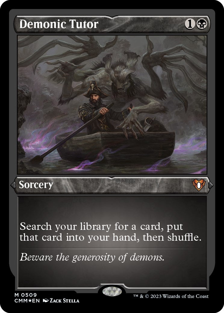 Demonic Tutor (Foil Etched) (509) [Commander Masters]