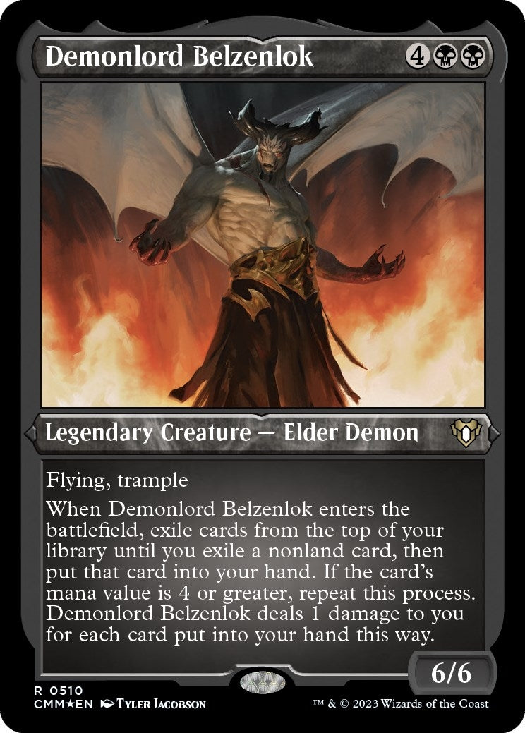 Image for Demonlord Belzenlok (Foil Etched) (510) [Commander Masters] - Magic: The Gathering