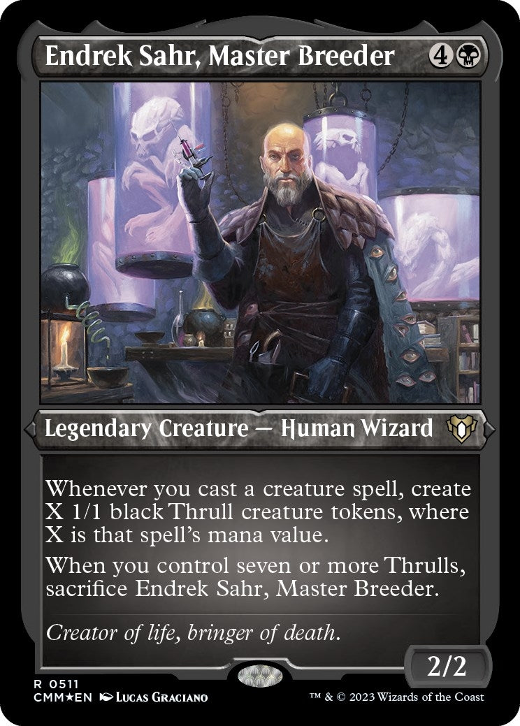 Image for Endrek Sahr, Master Breeder (Foil Etched) (511) [Commander Masters] - Magic: The Gathering
