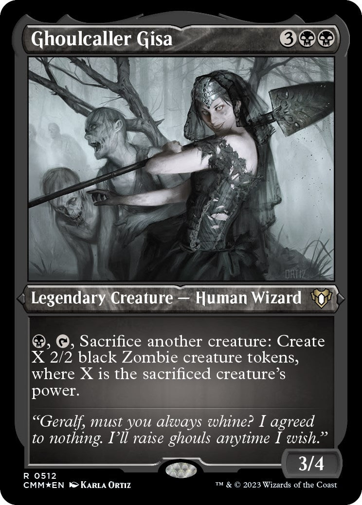 Image for Ghoulcaller Gisa (Foil Etched) (512) [Commander Masters] - Magic: The Gathering
