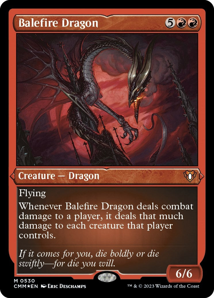Image for Balefire Dragon (Foil Etched) (530) [Commander Masters] - Magic: The Gathering
