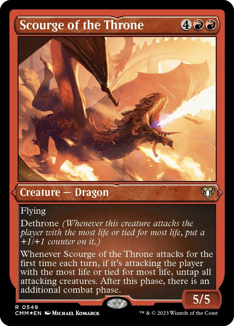 Image for Scourge of the Throne (Foil Etched) (549) [Commander Masters] - Magic: The Gathering