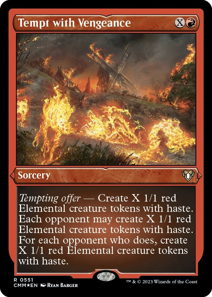 Image for Tempt with Vengeance (Foil Etched) (551) [Commander Masters] - Magic: The Gathering