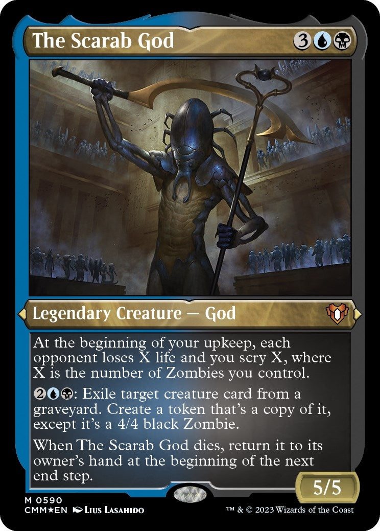 Image for The Scarab God (Foil Etched) (590) [Commander Masters] - Magic: The Gathering