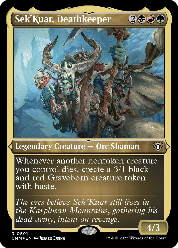 Image for Sek'Kuar, Deathkeeper (Foil Etched) (591) [Commander Masters] - Magic: The Gathering