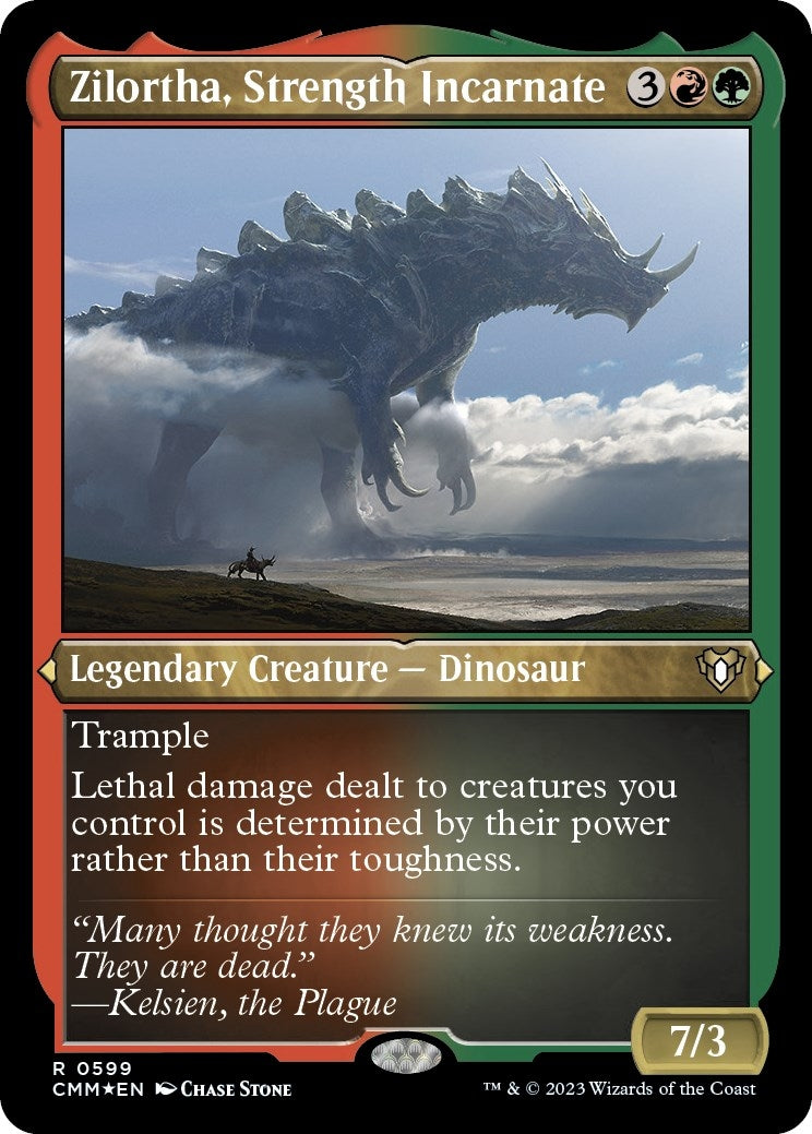Image for Zilortha, Strength Incarnate (Foil Etched) (599) [Commander Masters] - Magic: The Gathering