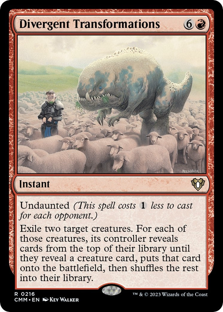 Image for Divergent Transformations (216) [Commander Masters] - Magic: The Gathering