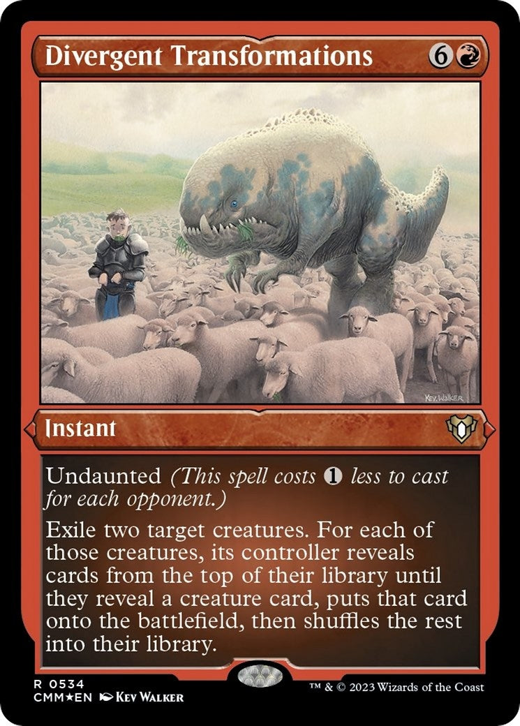 Image for Divergent Transformations (Foil Etched) (534) [Commander Masters] - Magic: The Gathering