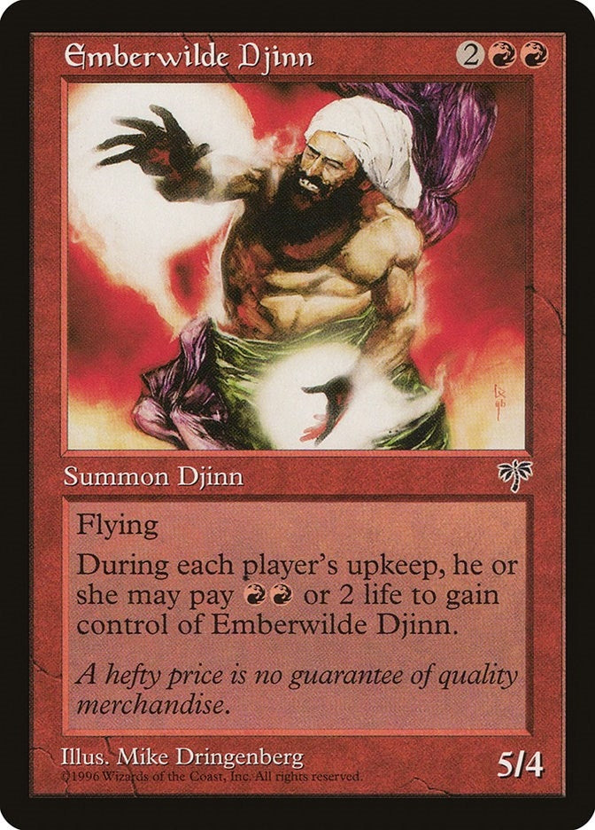 Image for Emberwilde Djinn [Mirage] - Magic: The Gathering