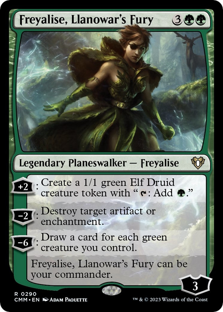 Image for Freyalise, Llanowar's Fury (290) [Commander Masters] - Magic: The Gathering